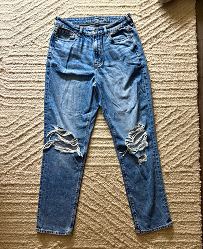 American eagle distressed mom - american,